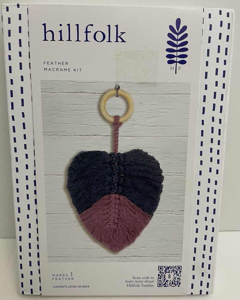 Hillfolk Feather Macrame Kit-Makes 1 Feather