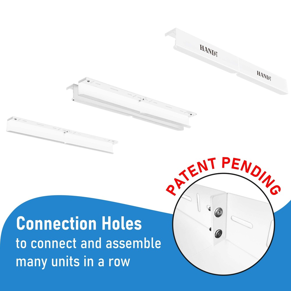 Garage Ceiling Storage Rack, 4 Sets White