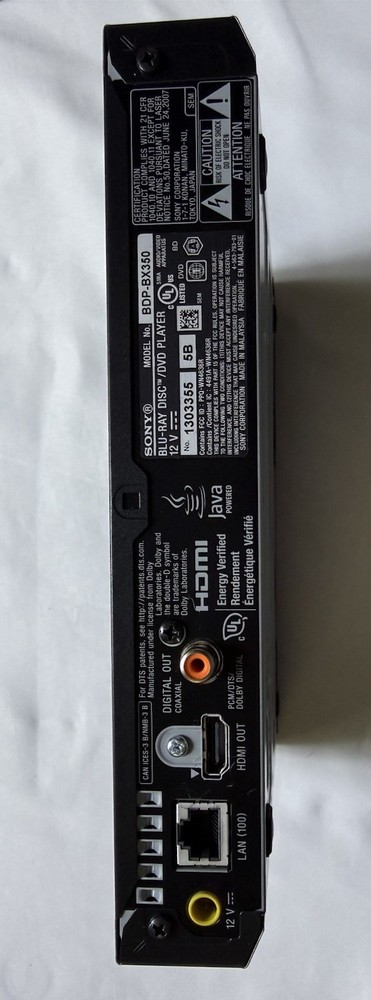 Sony BDP-BX350 Blu-ray Player