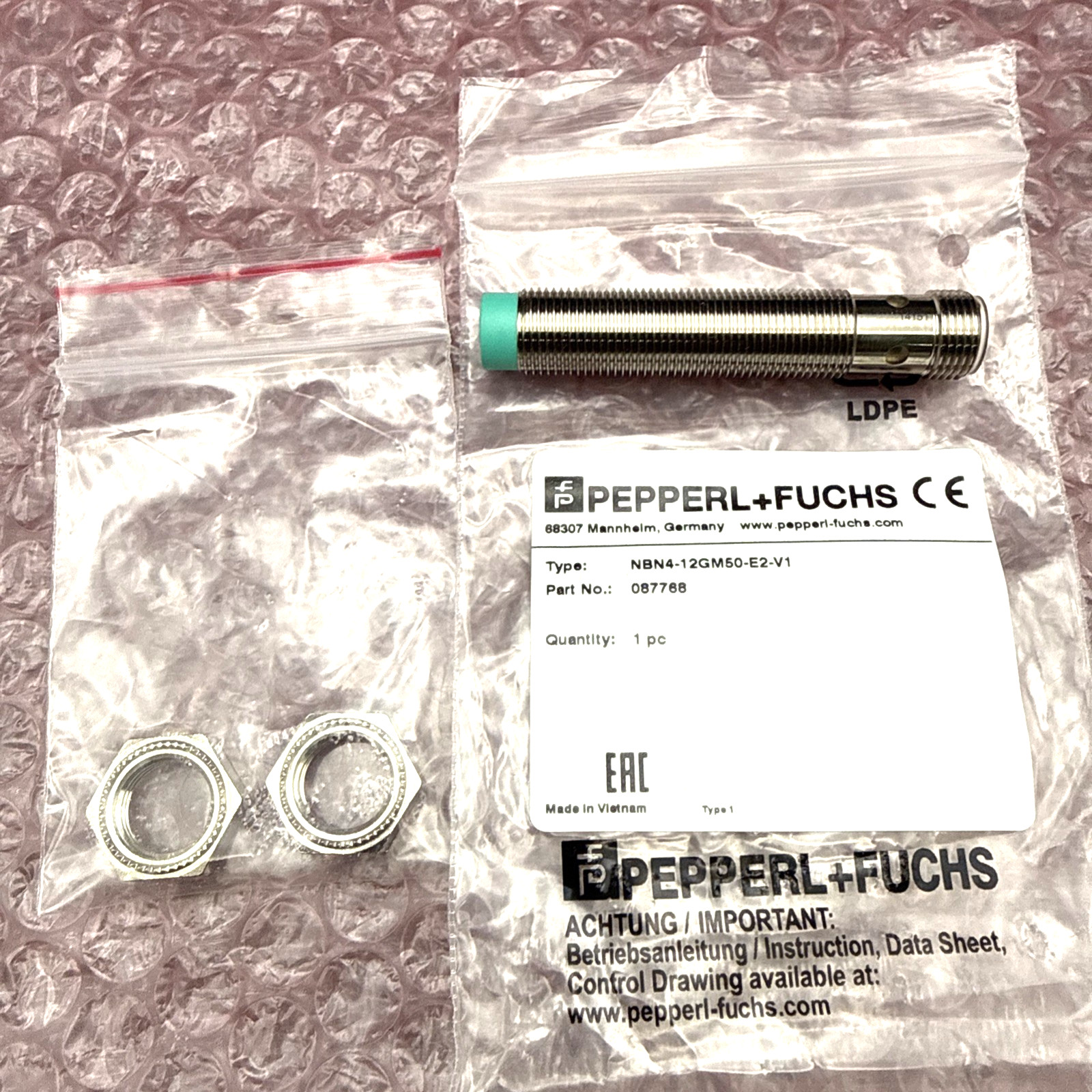 PEPPERL+FUCHS NBN4-12GM50-E2-V1 Inductive Sensor Proximity Sensor *US SELLER*