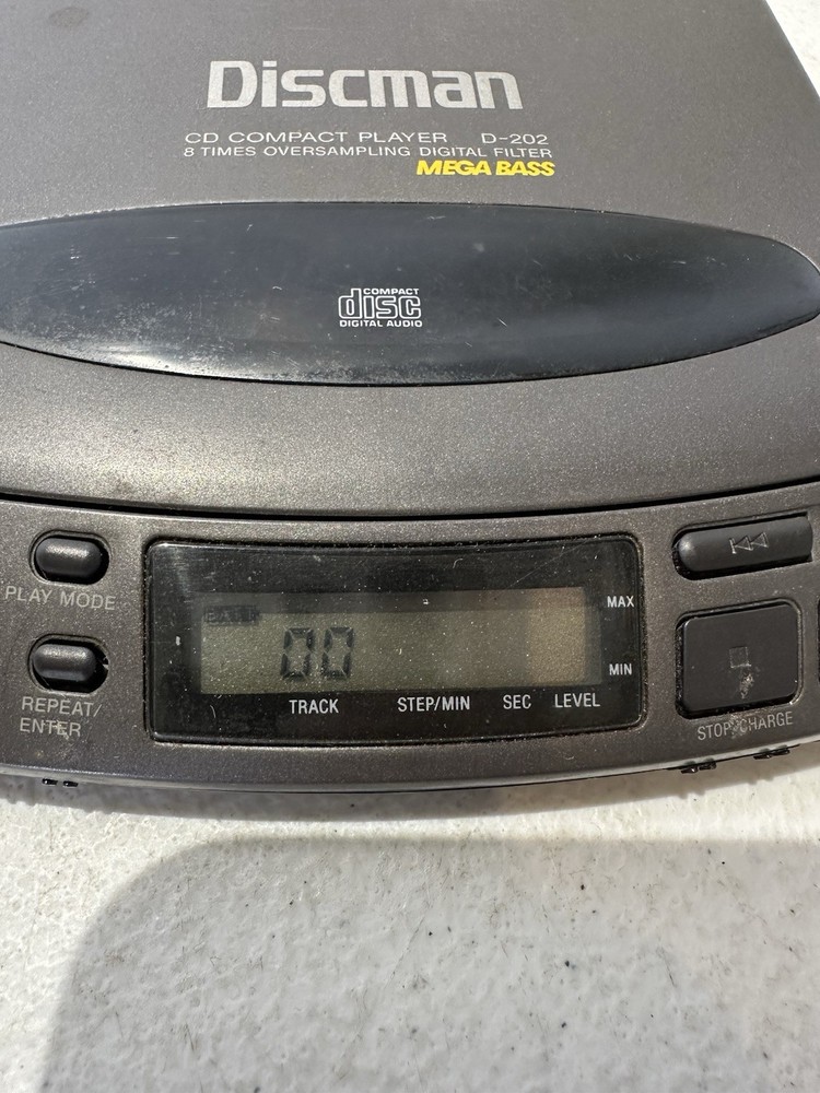 Sony Discman D-202 Compact Disc Player TESTED WORKING