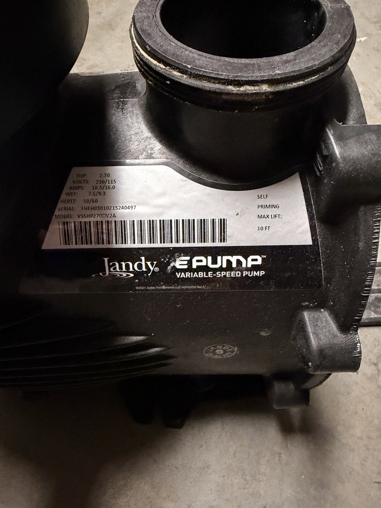 Jandy E Replacement Pump Front, Basket, and Lid