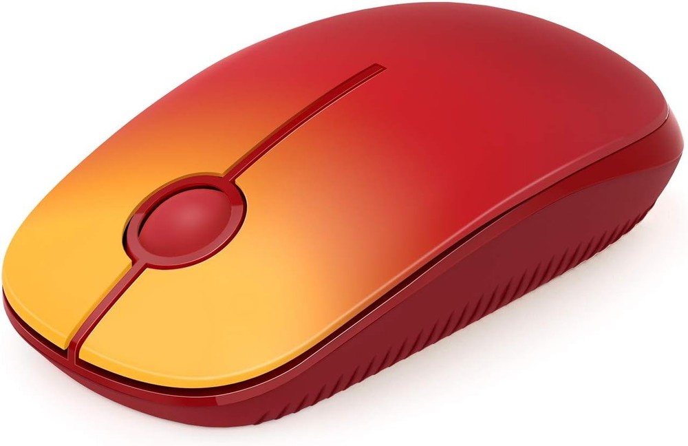 2.4G Wireless Mouse Slim Silent Gradient Red