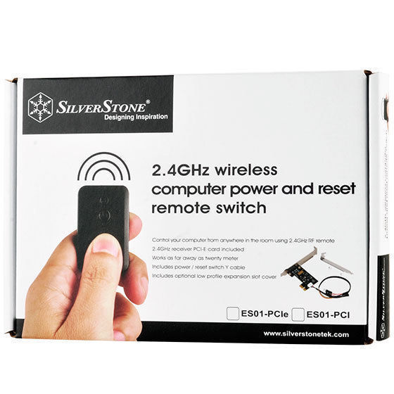 Silverstone SST-ES02-PCI-E RF Wireless PC Remote Control Switch Kit Case Panel