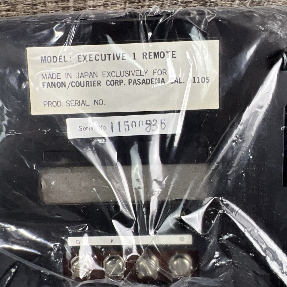 VTG Fanon Courier Executive 1 Solid State Intercom Remote Station Open Box New