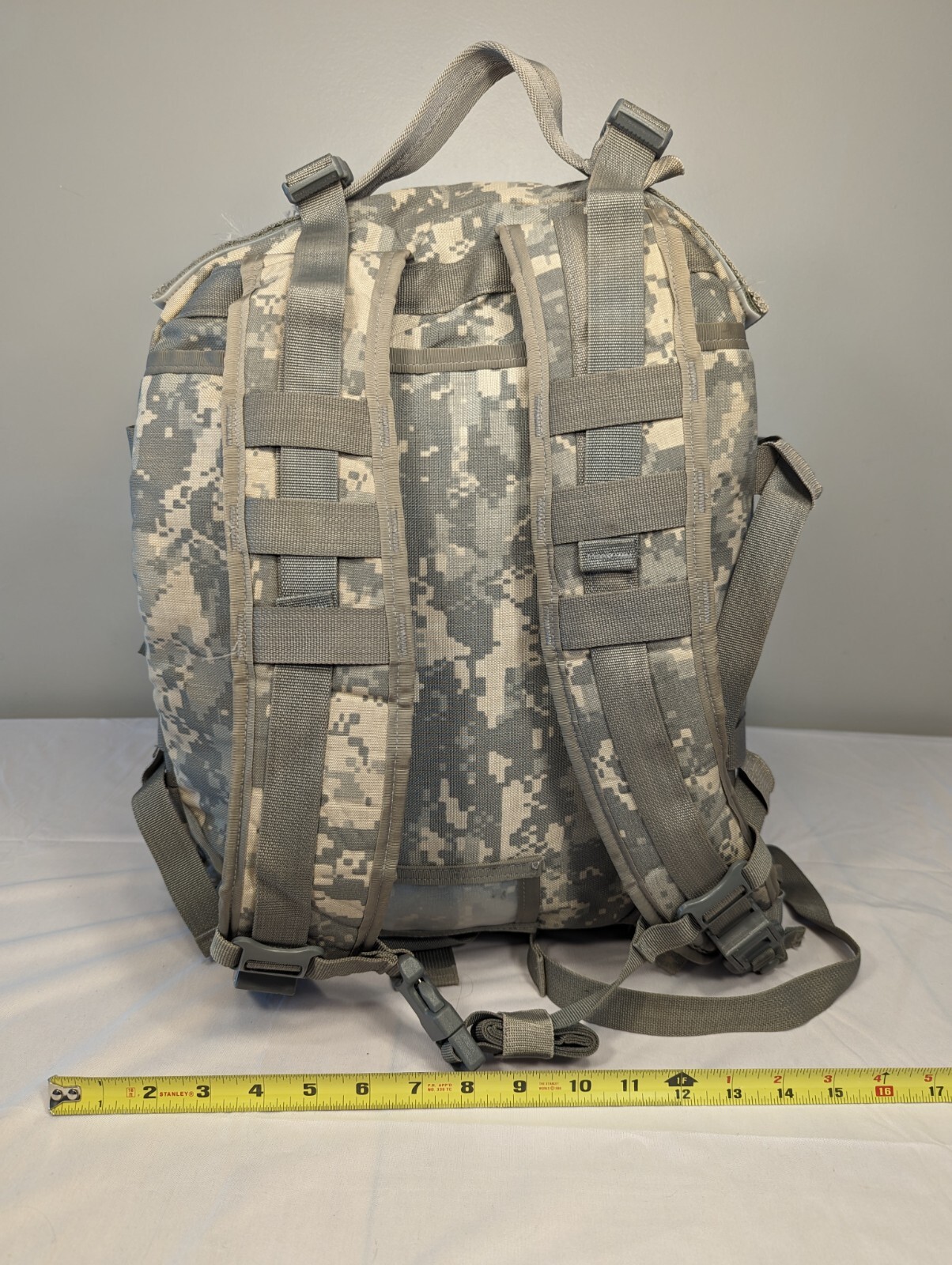 US ARMY ACU ASSAULT PACK 3 DAY MOLLE II BACKPACK Made in USA with Stiffiner