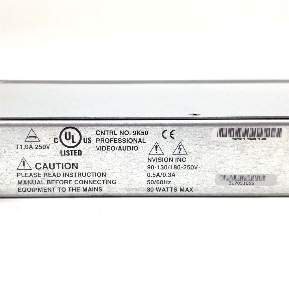 Miranda Nvision NV9602 Multi-Mode Router Control Panel Professional Video/Audio