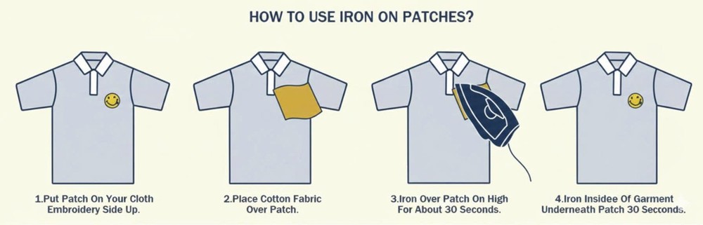 Custom embroidered patch Fist Bump funny design iron-on patch