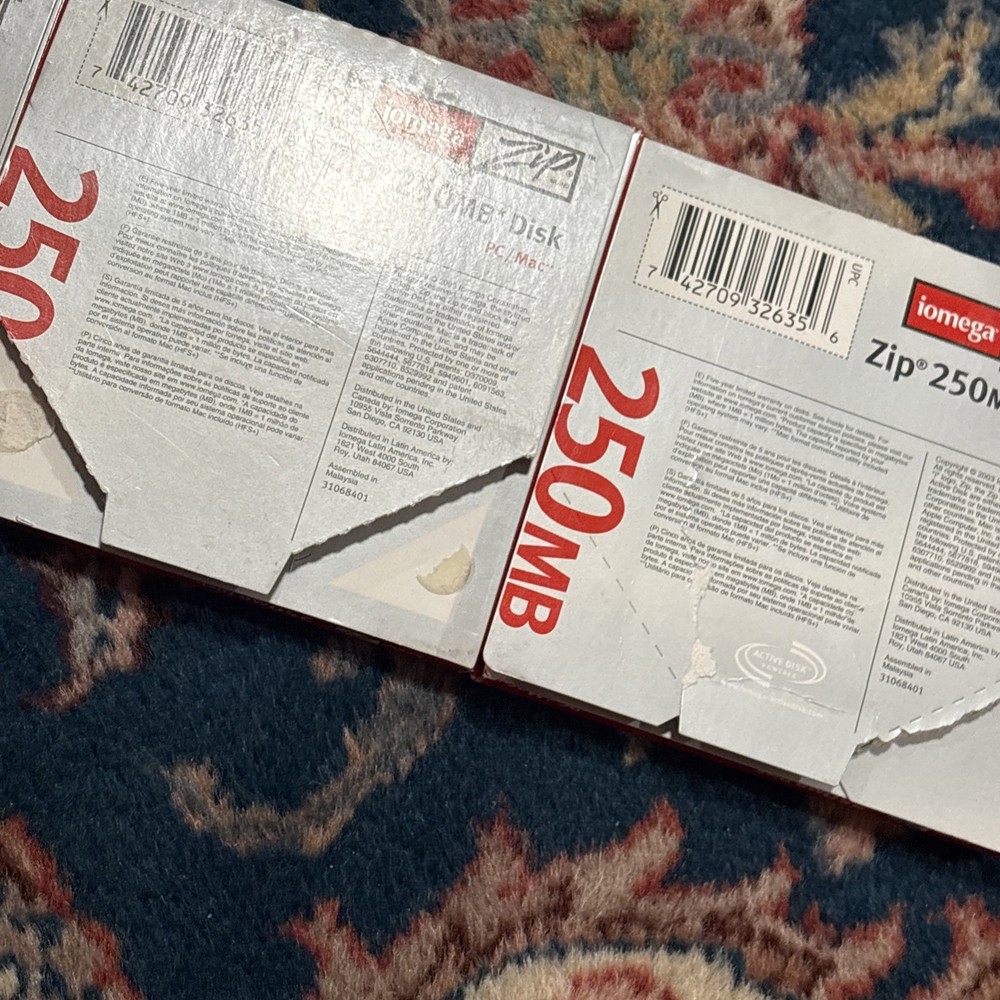 iOmega Zip 250 250MB (USB Powered) PC & Mac External Zip Drive Bundle - Working!