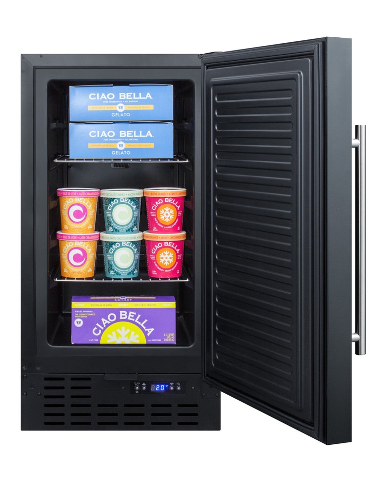 Summit SCFF1842ADA 18"W 2.7 Cu. Ft. Freezer - Black