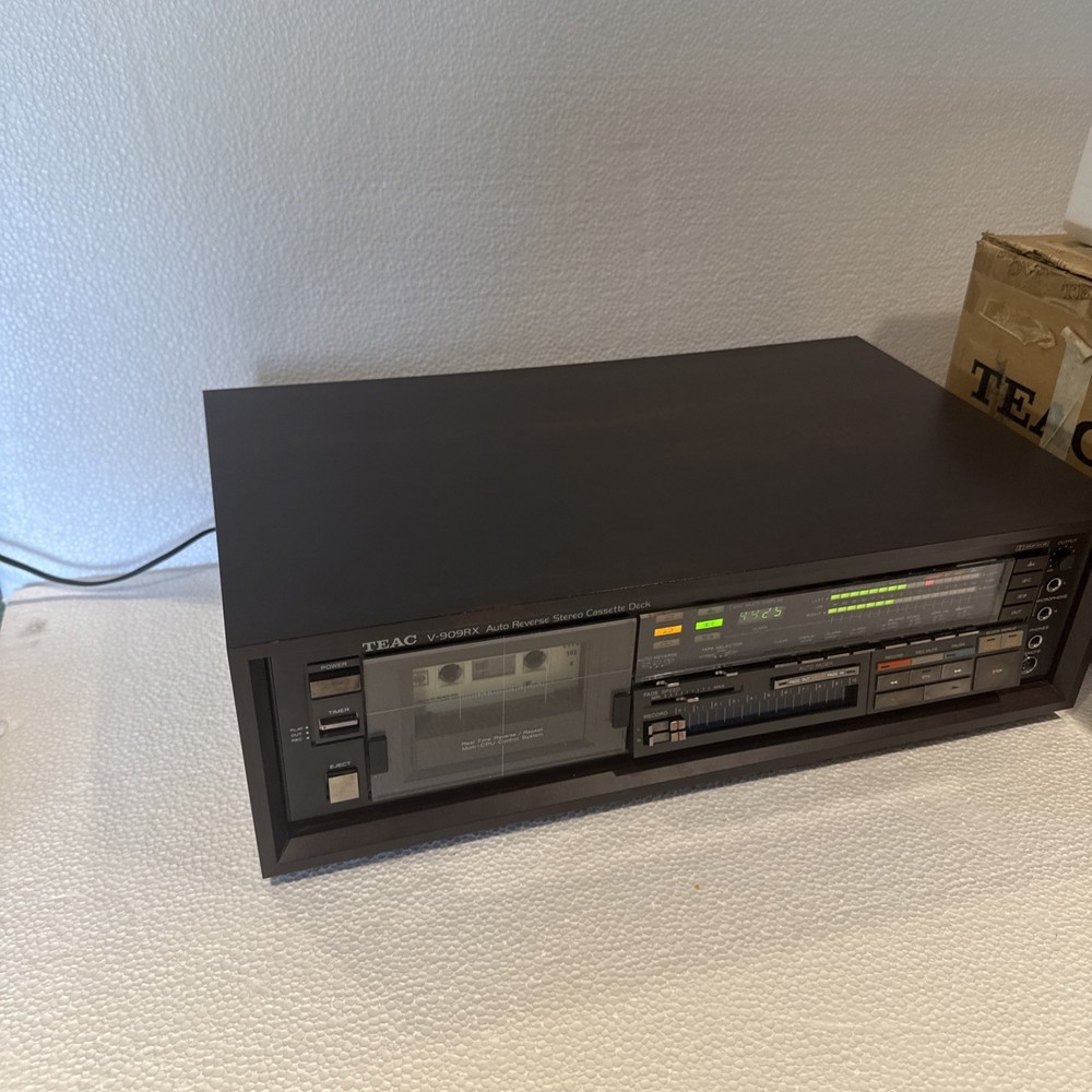 TEAC V-909RX Auto Reverse Stereo Cassette Deck – Tested, Working Order