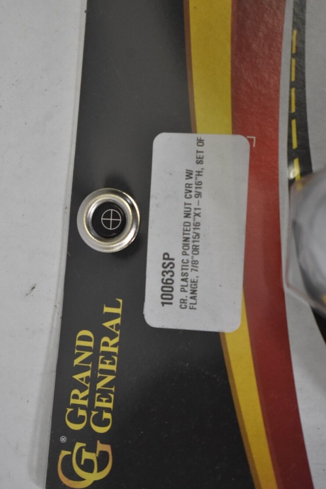 Grand General Plastic Point Push On Nuts 10 Pack w Flange Assorted Sizes