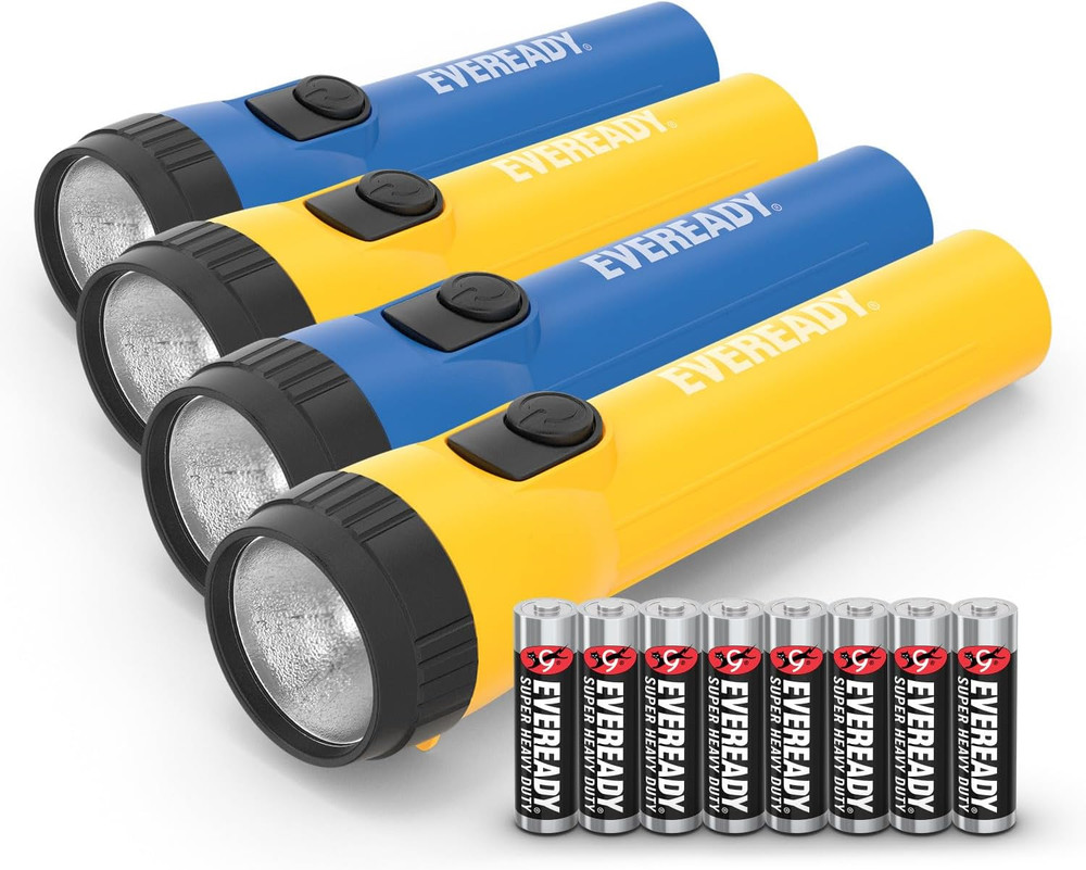 EVEREADY LED Flashlights (4-Pack), Bright Flashlights for Emergencies