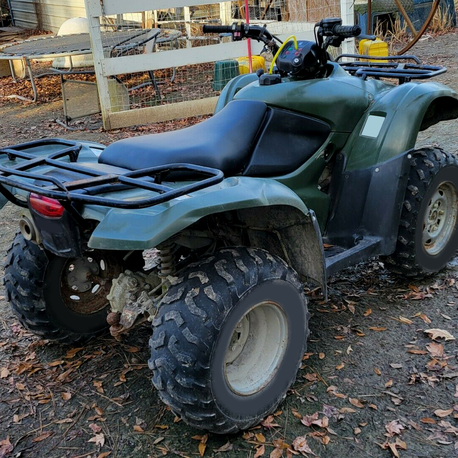 Complete Seat Fits Honda Rancher 420 TRX420FE TRX420FM 4x4 ES 2010 - 2013 Black