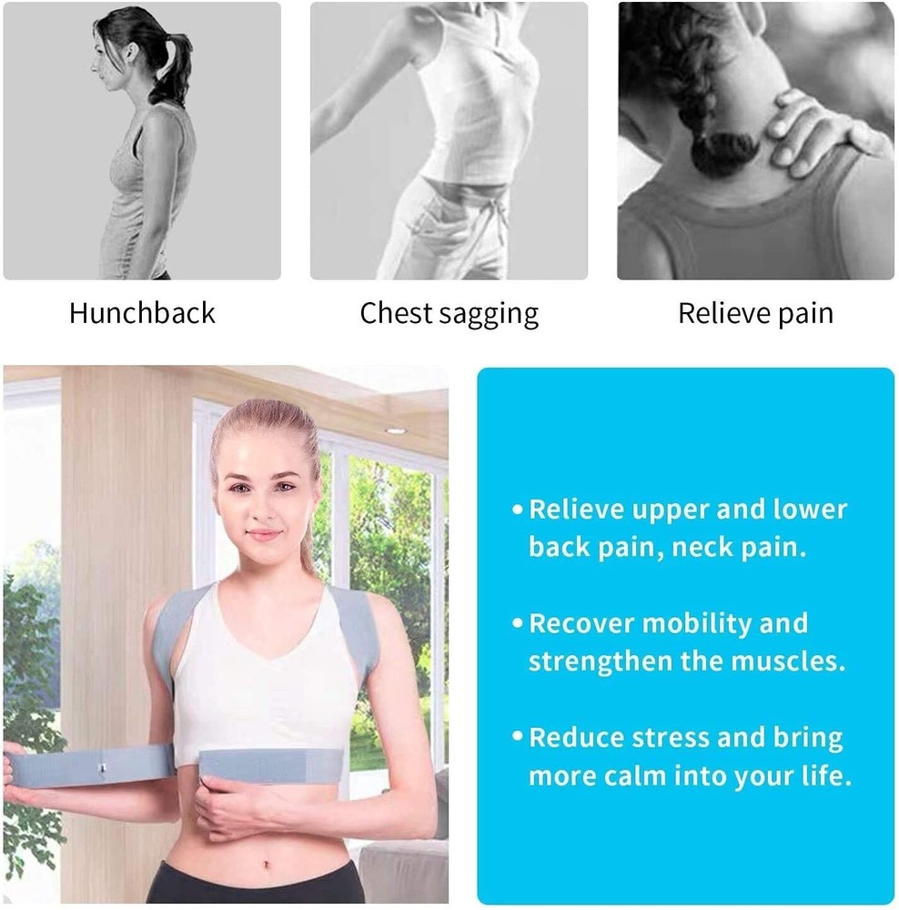 New-- Anoopsyche Posture Corrector Adjustable Upper Posture Brace for Support