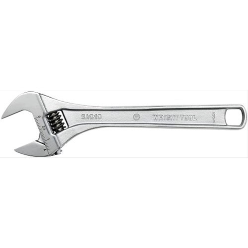 Wright Tool 9AC18 18" Adjustable Wrench Maximum Capacity 2-1/8" Chrome