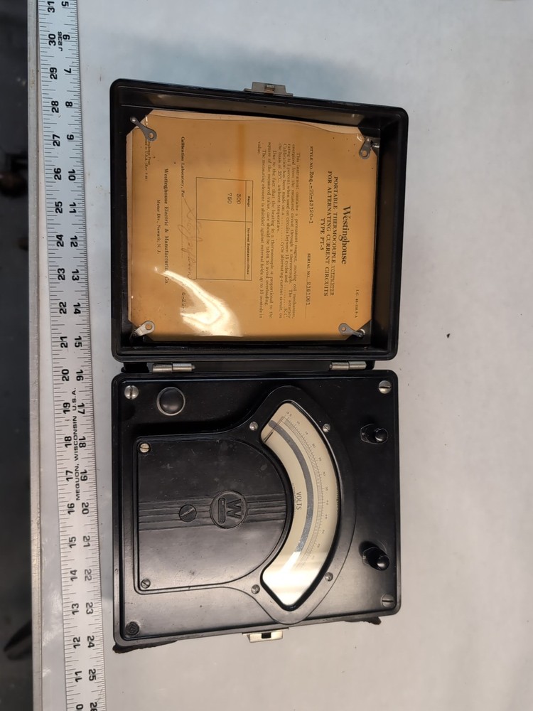 Westinghouse Portable Transformer Type AMMETER Type PA-5 Frequency 25-135 Cycles
