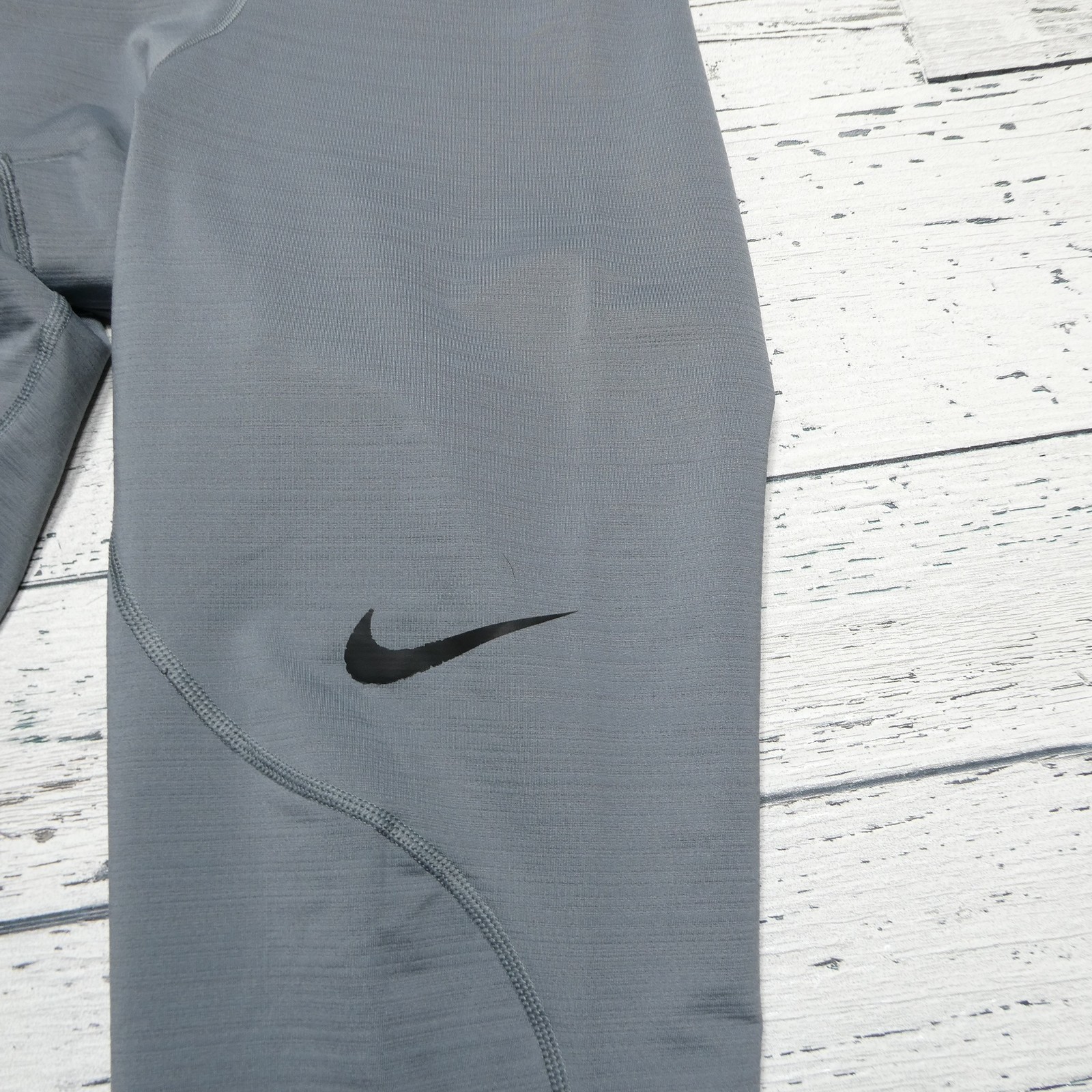 Nike Pro Dri-Fit Compression Pants Mens Medium Gray Training Leggings Athletic