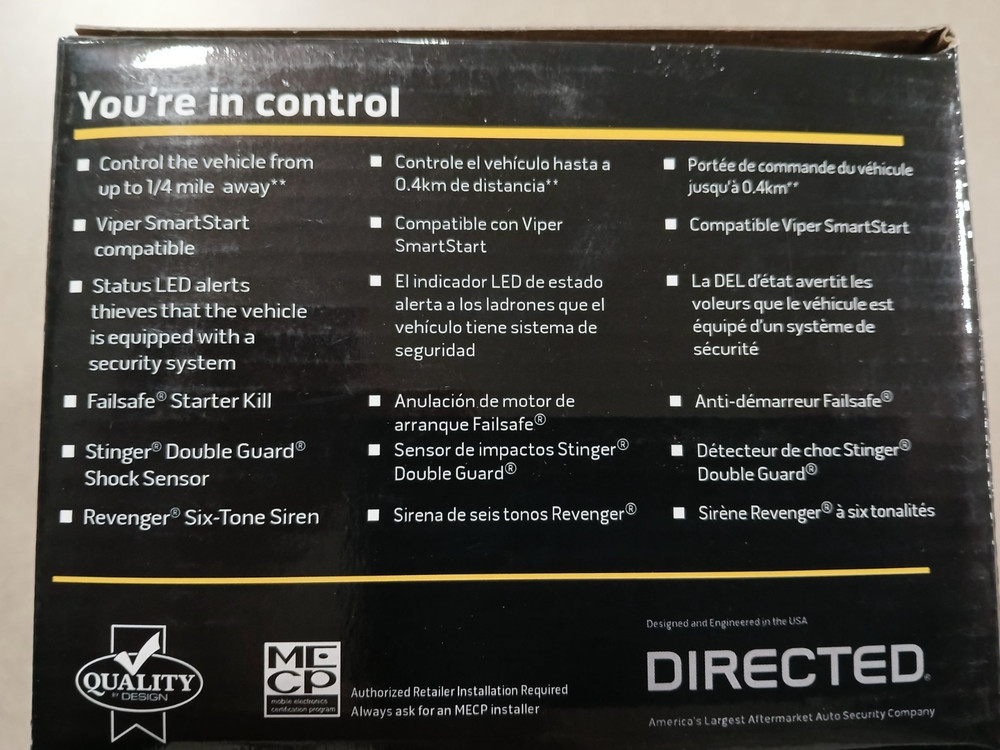 VIPER 3105V 1-WAY SECURITY SYSTEM