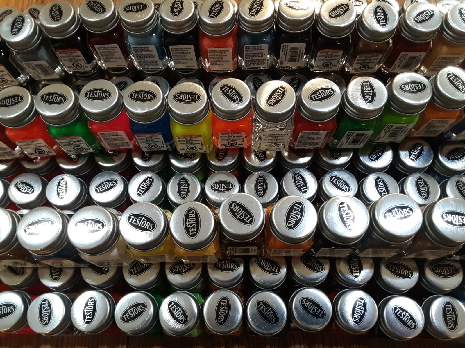 FLAT 20 PCS PAINT SET - MILITARY CUSTOM Testors Enamel Model Paint - NEW & FRESH