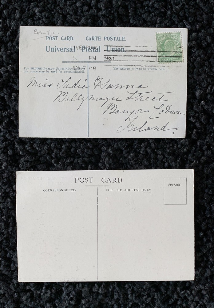 White Star Line Homeric & Baltic Postcards