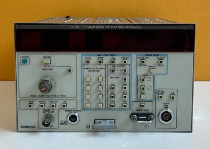 Tektronix CG5001 /015-0311-01 Programmable Calibration Generator Module. Tested!
