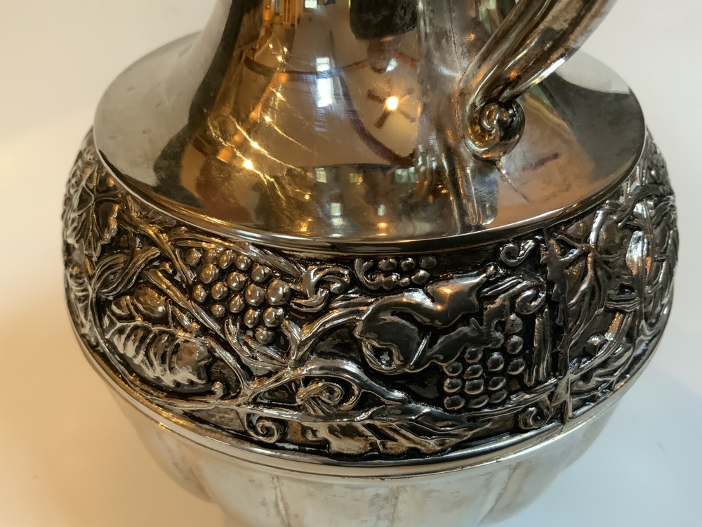 International Silver Silverplate Vase-Grapevines 7 1/4”