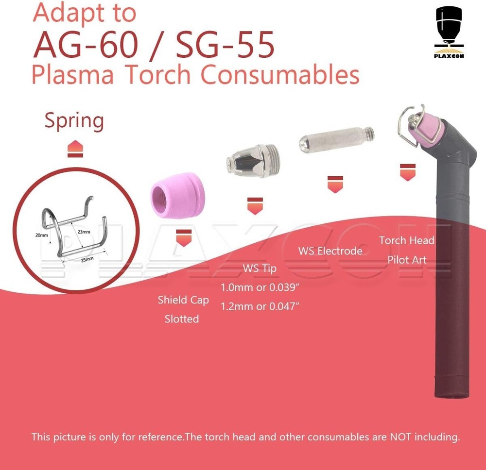 AG60 Metal Spacer Guide for Plasma Cutting Torch - Efficient Replacement Part