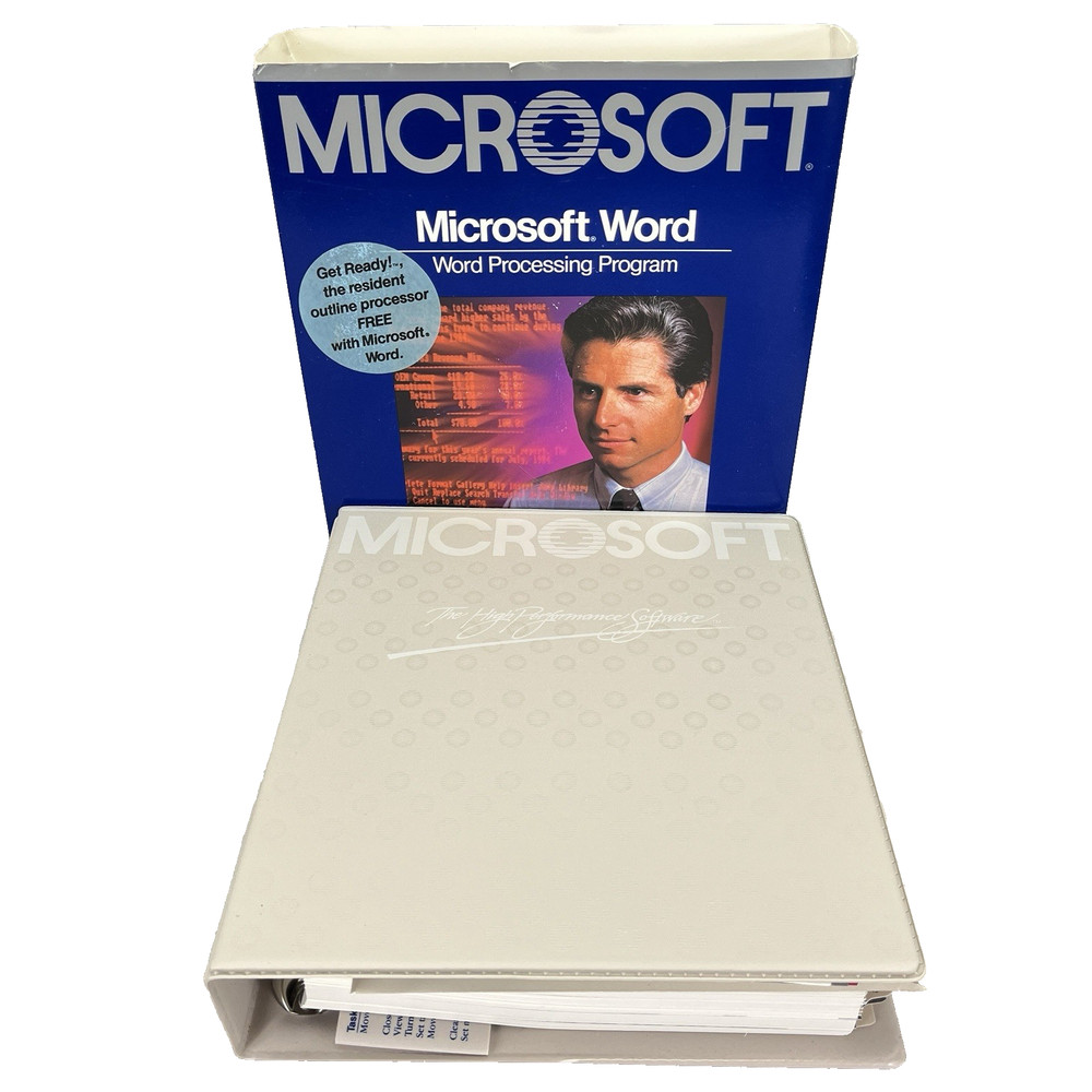 1985 RARE - Vintage Microsoft Word Version 2.0 For IBM PC Software | Complete