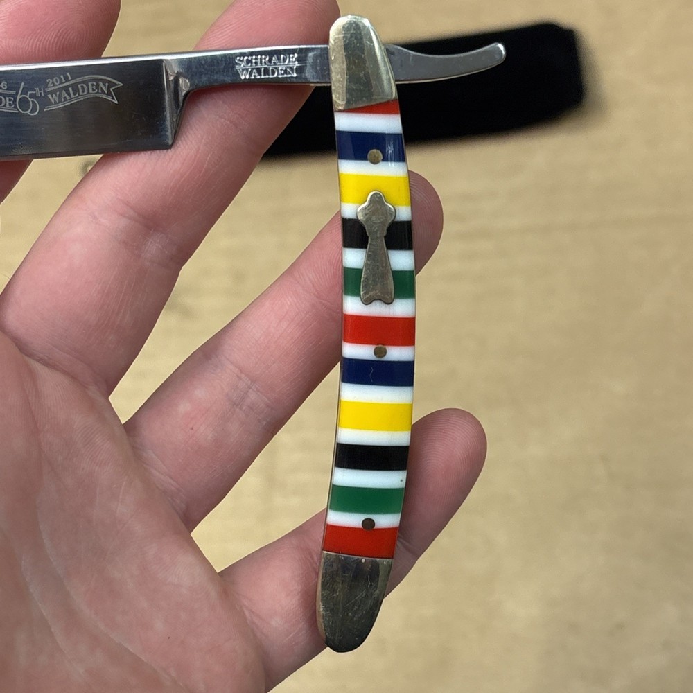 Schrade Walden 65th 2011 Razor Blade Candy Stripe