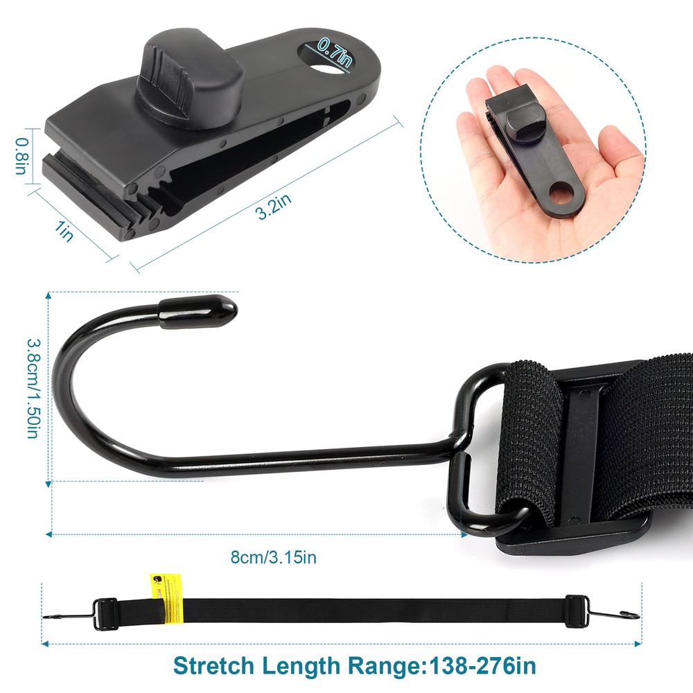 Car Boat Cover Tie-Down Gust Strap Wind Protector Resistant Windproof Universal