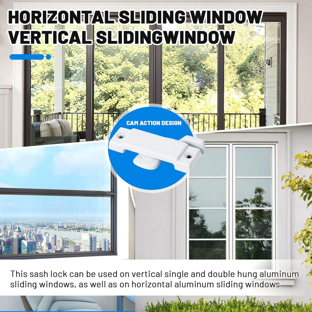 8PCS Windows Lock, Window sash Locks,Window Latch,Window Locks for up and Dow...