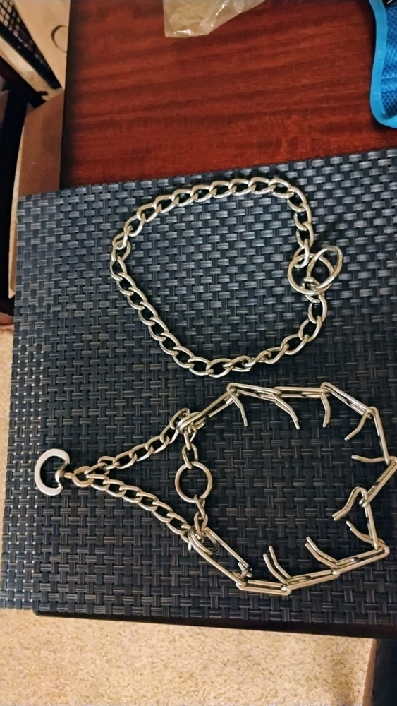 Dog Training Chokers 2 Ct One Both Size Adjustable New