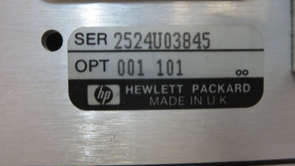 HEWLETT-PACKARD 3780A PATTERN GENERATOR/ERROR DETECTOR (OPTION 001, 101)