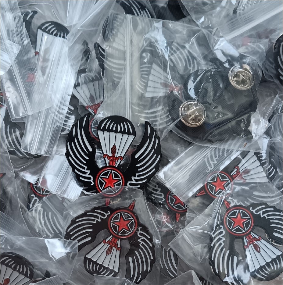 OPFOR Opposing Forces black version pin w/ 2 clutches
