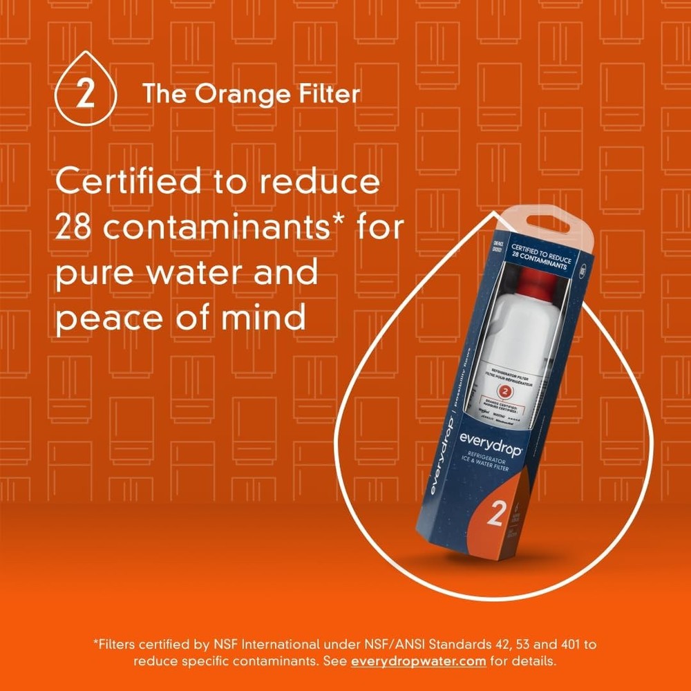 [4 Pieces]Water filter 2 replacement EDR2