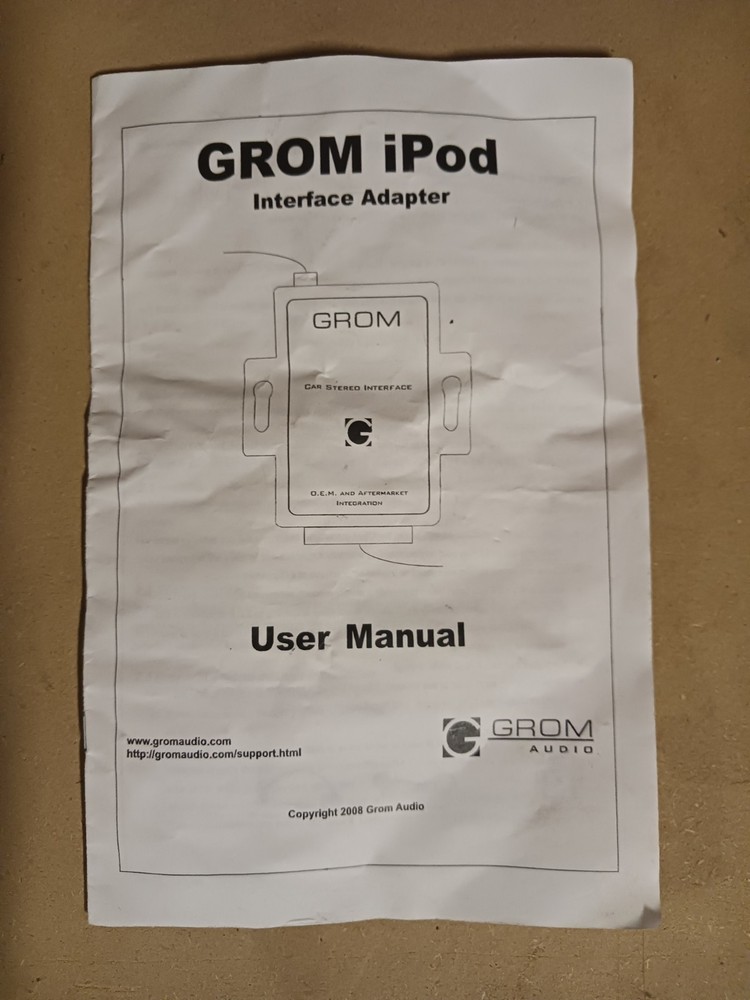GROM Audio iPod Interface Adaptor for Car Audio