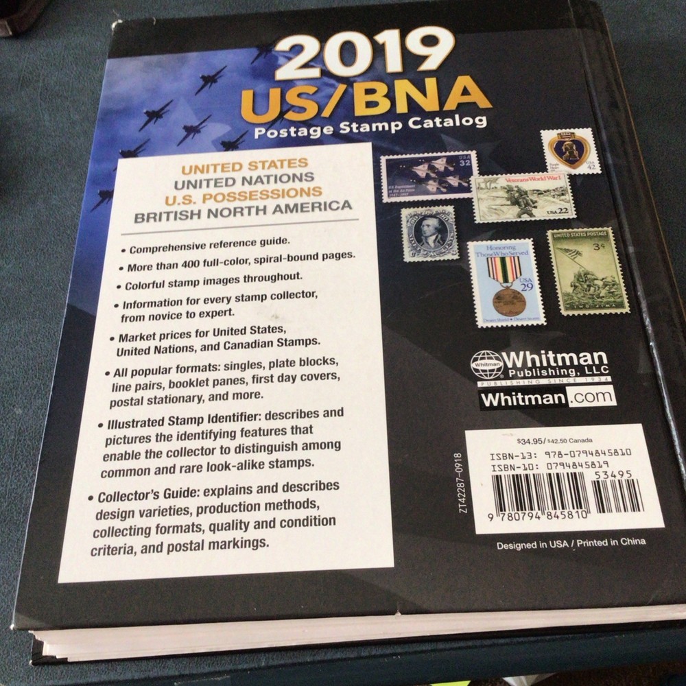 2019 US/BNA Postage Stamp Catalog