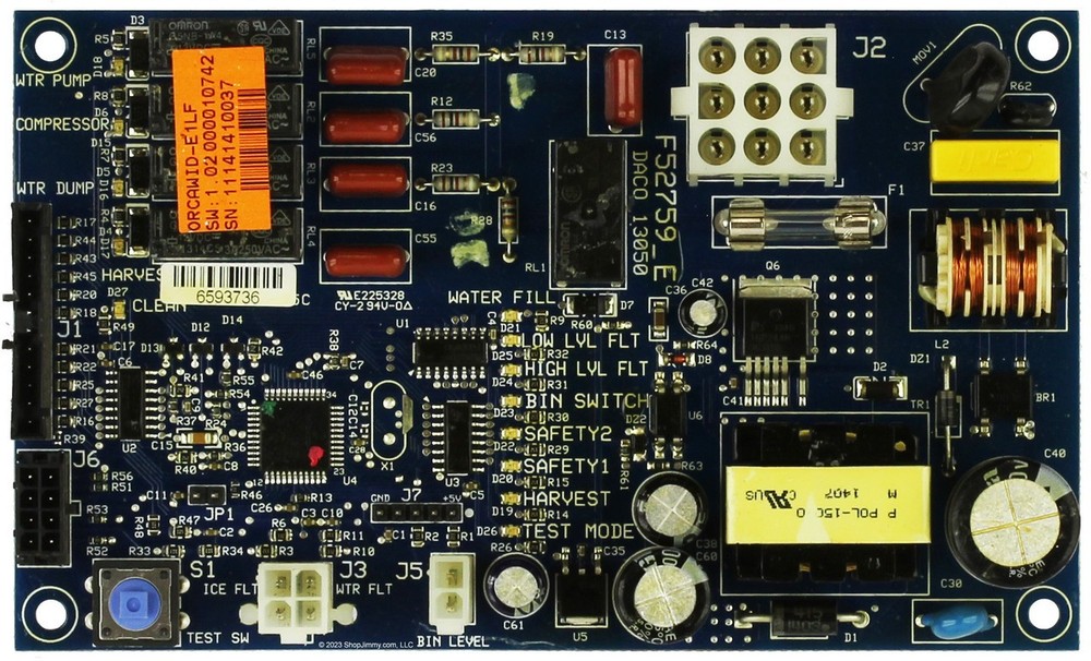 Manitowoc Ice Machine F52759_E Control Board