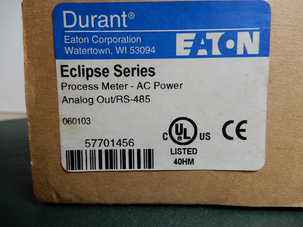 Eaton Durant 5771-456 Eclipse Series Process Panel Meter NOS
