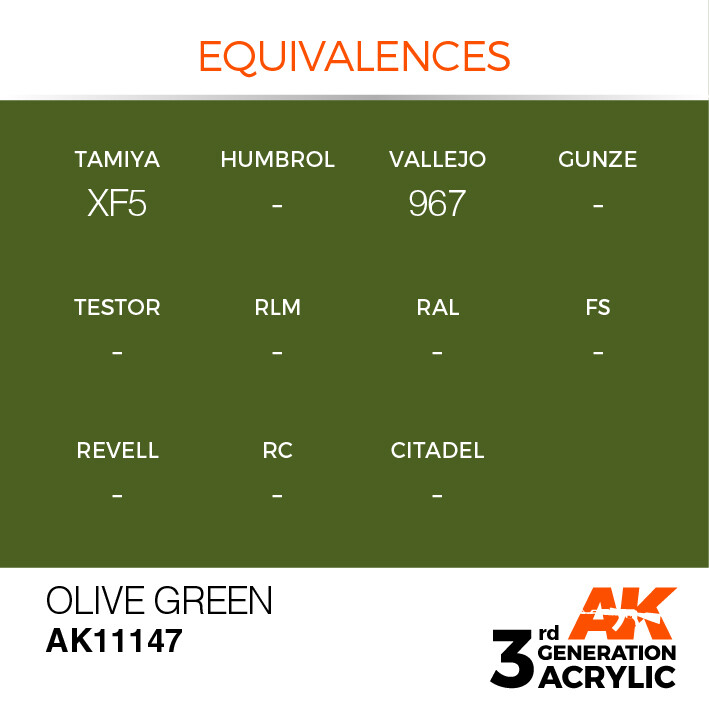 AK Interactive 3G Acrylic Olive Green 17ml