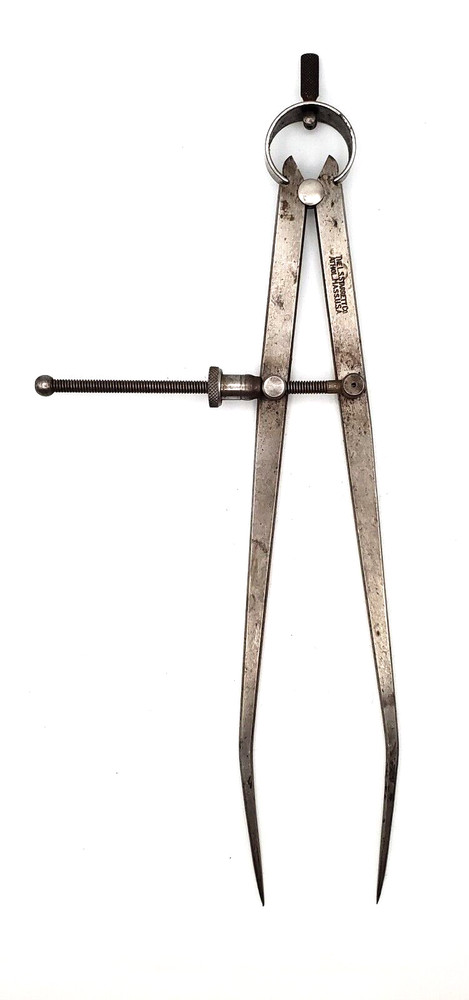 STARRETT 83B Yankee Spring Divider 10” Flat Leg, Spring Nut – USA