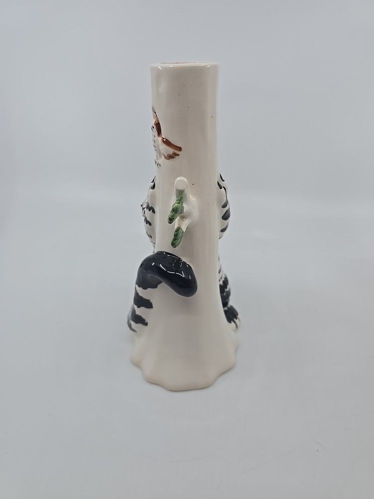 Kliban Cat & Owl Ceramic Tree Bud Vase 8" HM2-2