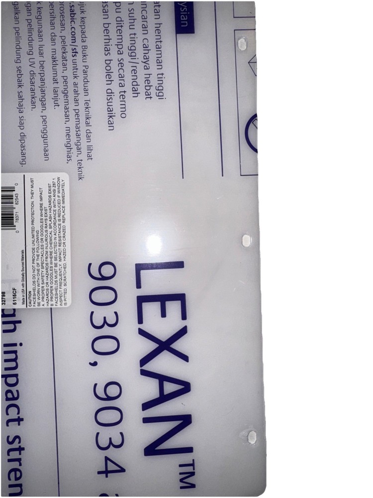 3M 82543-00000 WP98 Clear Flat Polycarbonate Faceshield 1EA