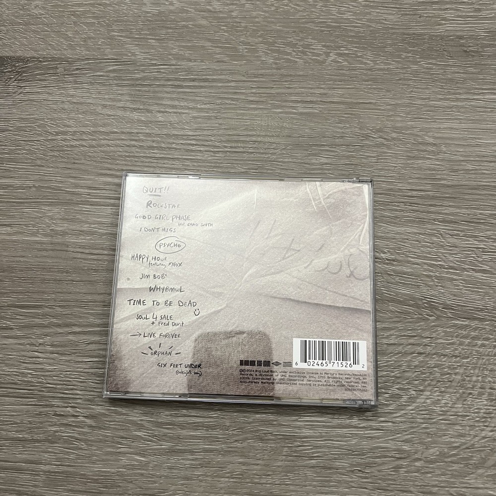 Hardy Signed Quit!! CD Insert Art Card Authentic Autograph