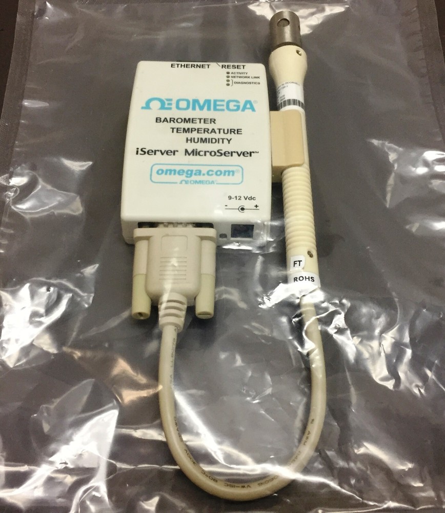 Omega iBTHX-W, iServer MicroServer for Barometric, Temp/Humidity & Dew Point Rec