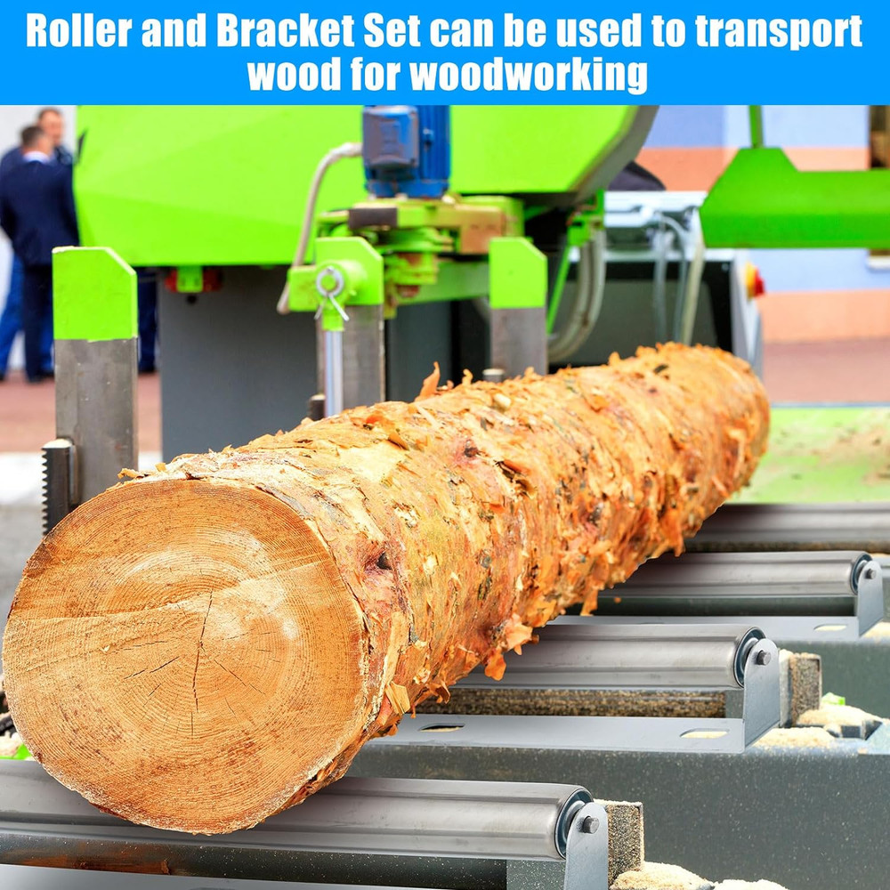 4Pcs 1.5" Diameter Kayak Roller Metal Roller with Bracket for Transporting Raft