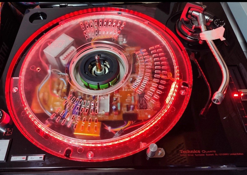 Technic Turntable Platter LED illuminating kit. Green Kit.