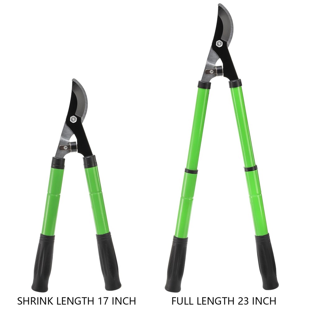 Extendable Lopper with Compound Action, 17"-23" Garden Loppers SK5 Sharp Blad...