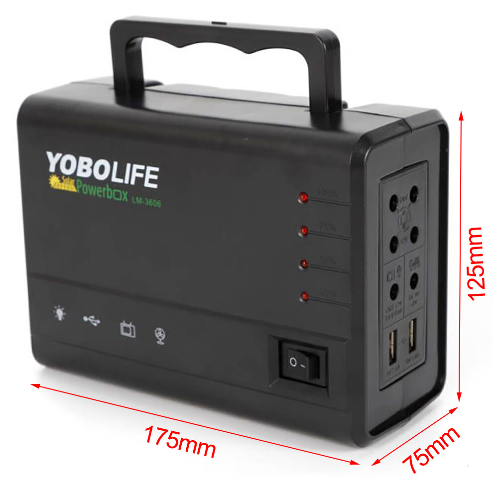 Solar System Generator Solar Panel Power Inverter Electric Generator Kit Light